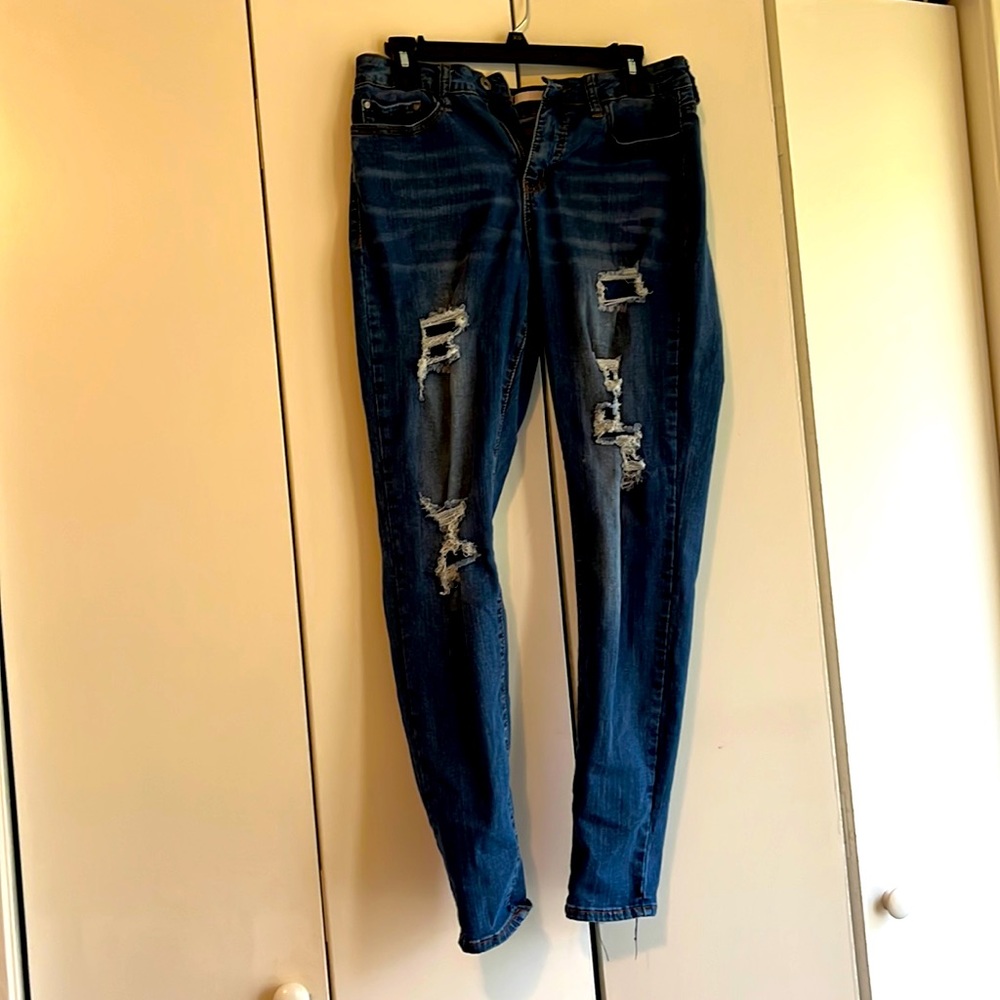 Helena high rise blue jeans